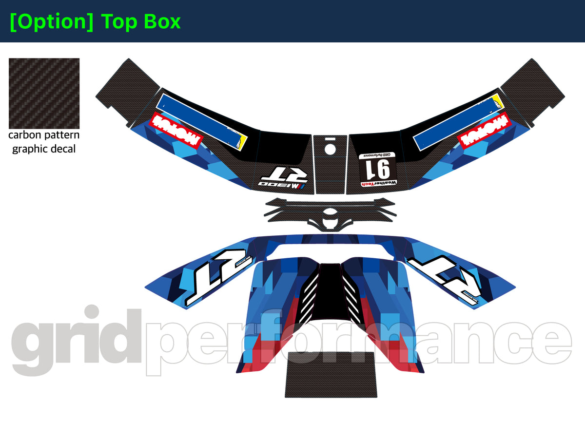 BMW R1300RT Graphic Full Decal Vinyl Sticker Kit (7-1.M Hybrid)