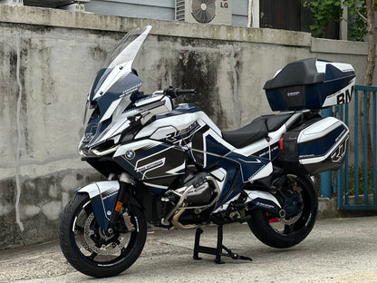 BMW R1300RT Custom Vinyl Graphic Decal Kit (1-2.White Gray)