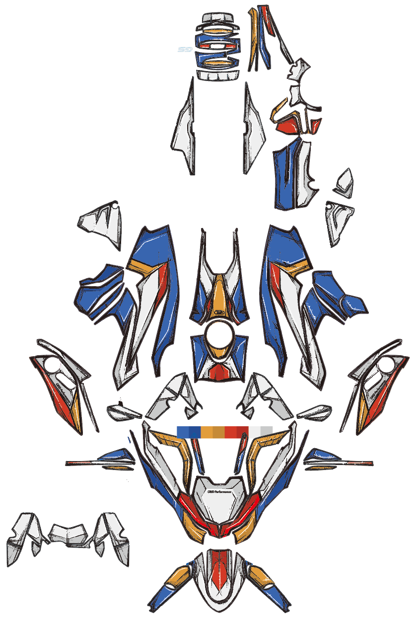 R1200GS Full Graphic Vinyl Decal Kit (1-1)