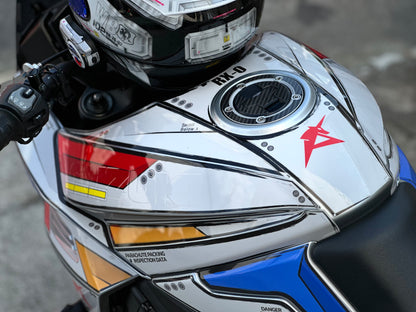 Motorcycle Fairing Decal Vinyl Sticker Kit – For SUZUKI KATANA (1-1.Mecha Style)