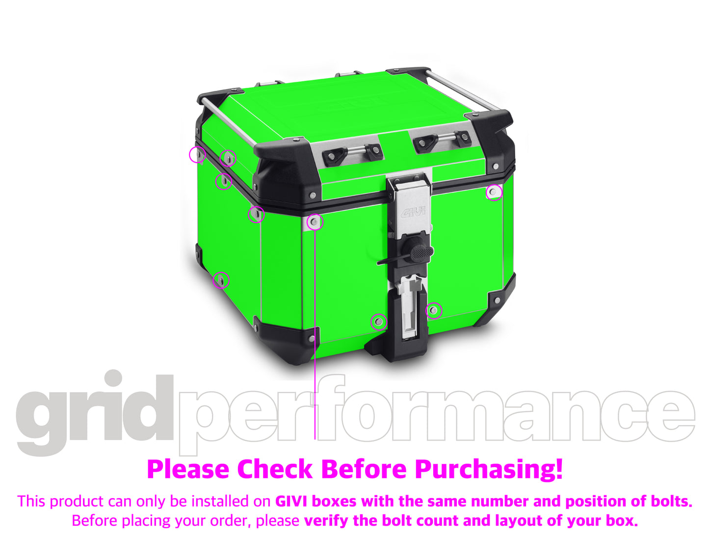 Givi OBKN42A Aluminum Top Case 42L Reflective Decal Sticker (1-1. R1300GSA)