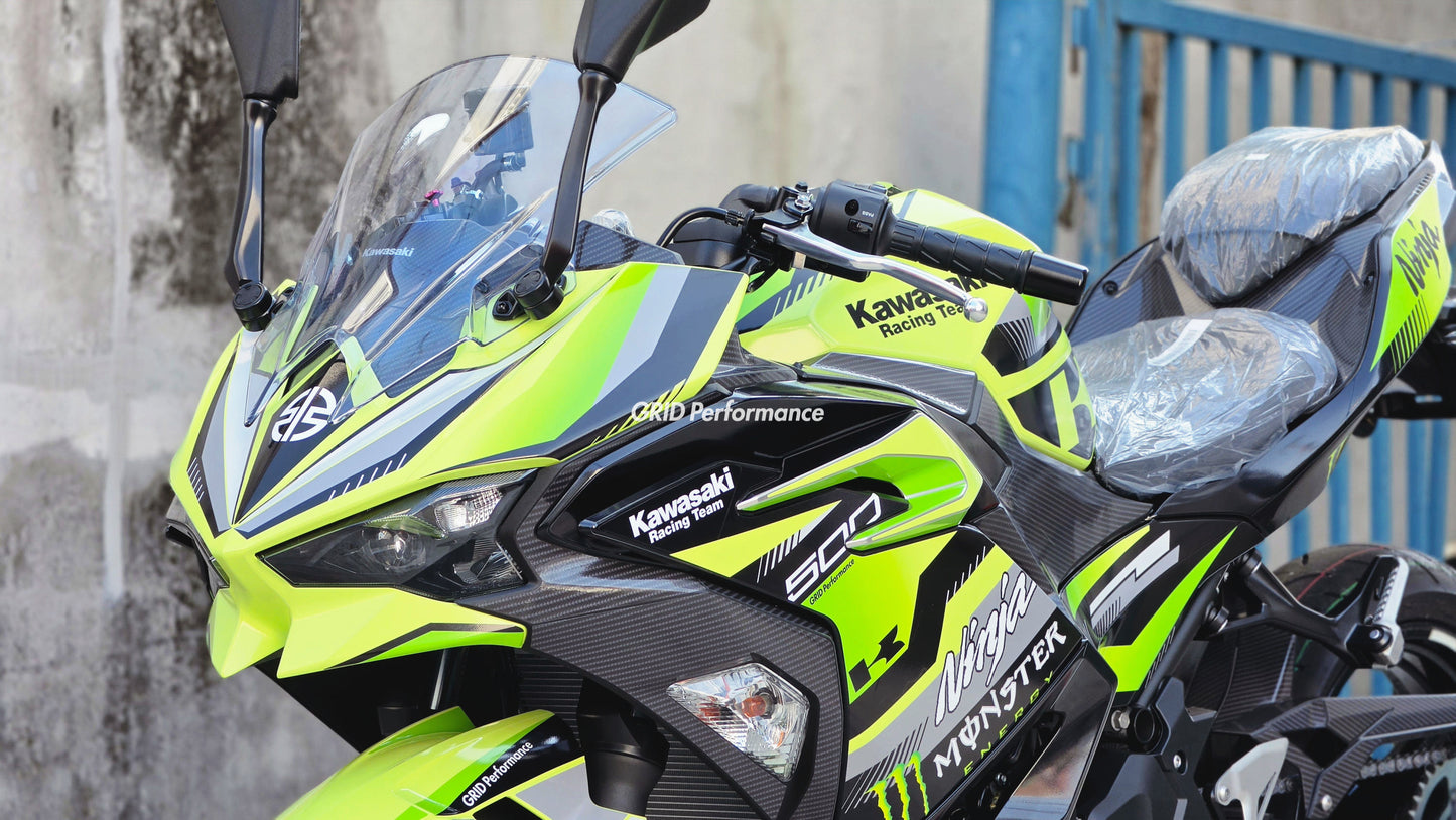 Kawasaki NINJA 500 Full Graphic Vinyl Decal Kit (1-3.MONSTER)