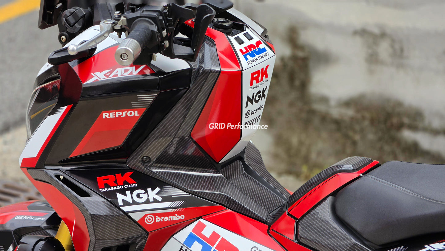 HONDA X-ADV 750 Graphic Full Decal Sticker Kit (2-3.HR carbon)
