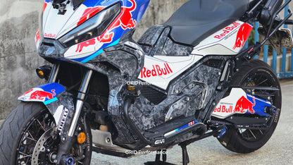 HONDA X-ADV 750 Graphic Full Decal Sticker Kit (1-2.Red B Forged carbon)
