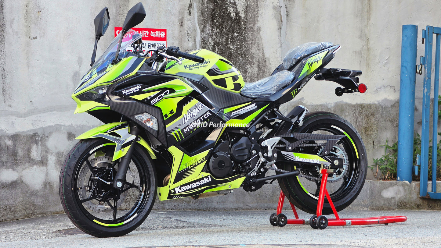 Kawasaki NINJA 500 Full Graphic Vinyl Decal Kit (1-3.MONSTER)