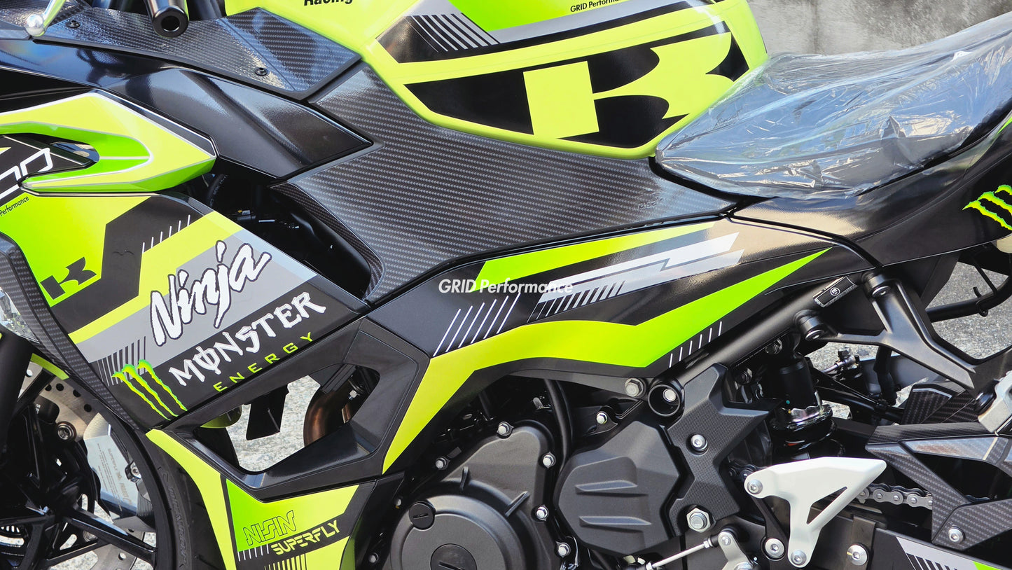 Kawasaki NINJA 500 Full Graphic Vinyl Decal Kit (1-3.MONSTER)