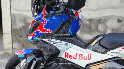 HONDA X-ADV 750 Graphic Full Decal Sticker Kit (1-2.Red B Forged carbon)