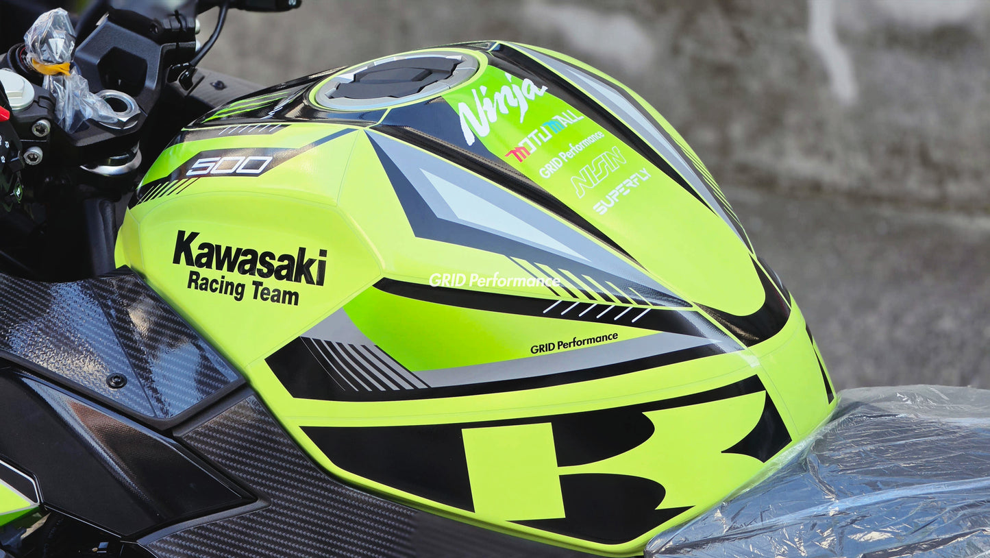 Kawasaki NINJA 500 Full Graphic Vinyl Decal Kit (1-3.MONSTER)