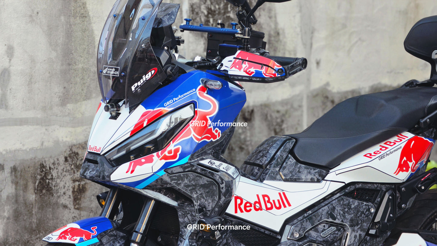 HONDA X-ADV 750 Graphic Full Decal Sticker Kit (1-2.Red B Forged carbon)