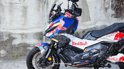 HONDA X-ADV 750 Graphic Full Decal Sticker Kit (1-2.Red B Forged carbon)