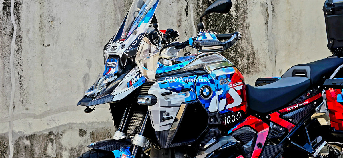 BMW R1300GS ADV Adventure Graphic Decal Sticker Kit (18-1.M Hybrid)