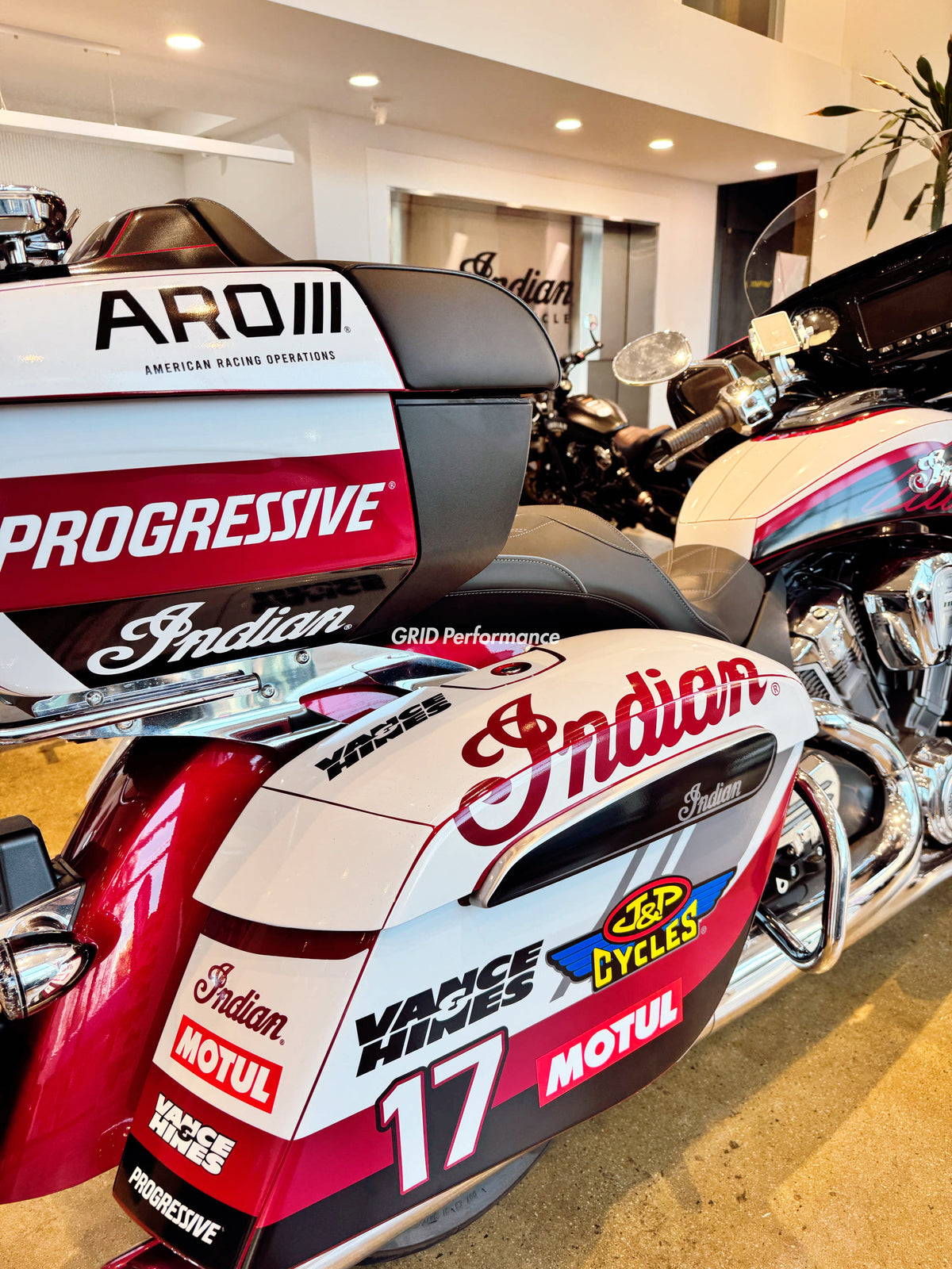 Indian Pursuit Challenger Roadmaster 112 Graphic Full Decal Kit (3-1.King Bagger Racing 2026)