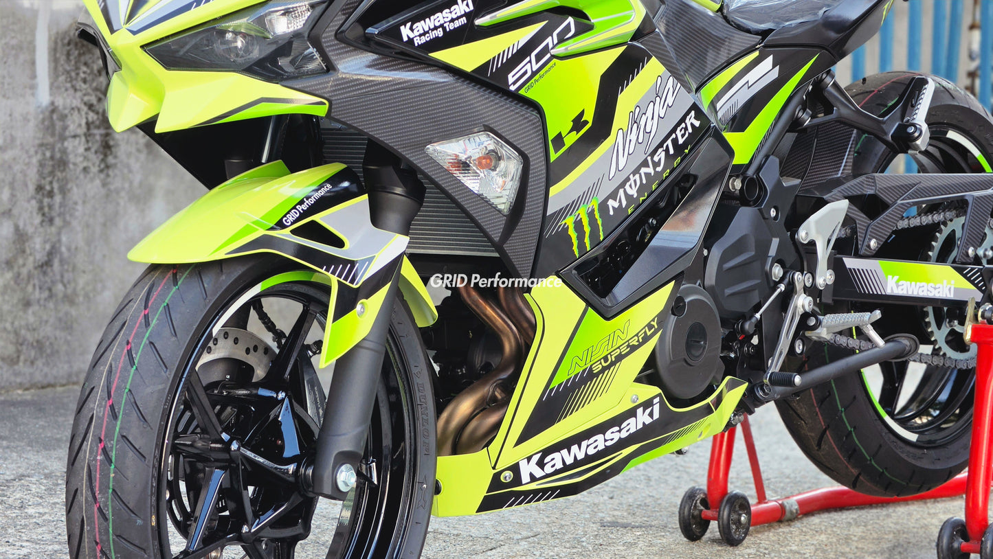 Kawasaki NINJA 500 Full Graphic Vinyl Decal Kit (1-3.MONSTER)