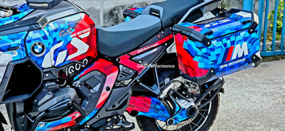 BMW R1300GS ADV Adventure Graphic Decal Sticker Kit (18-1.M Hybrid)