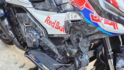 HONDA X-ADV 750 Graphic Full Decal Sticker Kit (1-2.Red B Forged carbon)