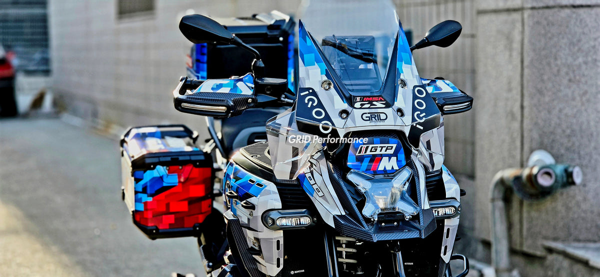 BMW R1300GS ADV Adventure Graphic Decal Sticker Kit (18-1.M Hybrid)
