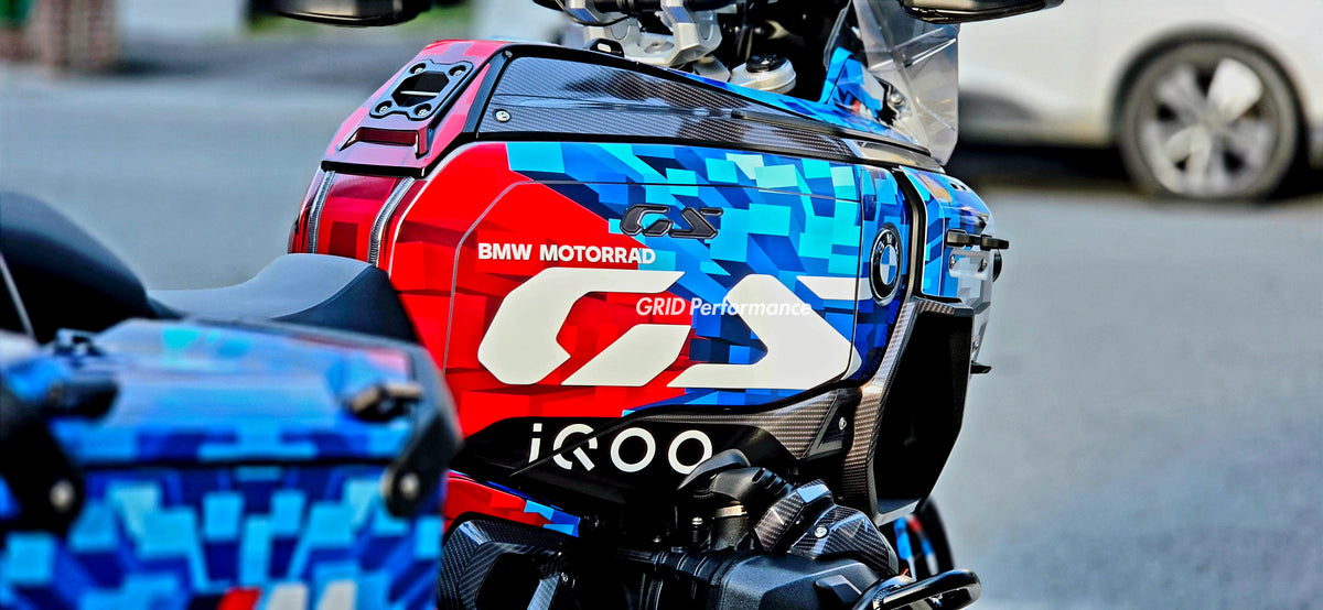 BMW R1300GS ADV Adventure Graphic Decal Sticker Kit (18-1.M Hybrid)