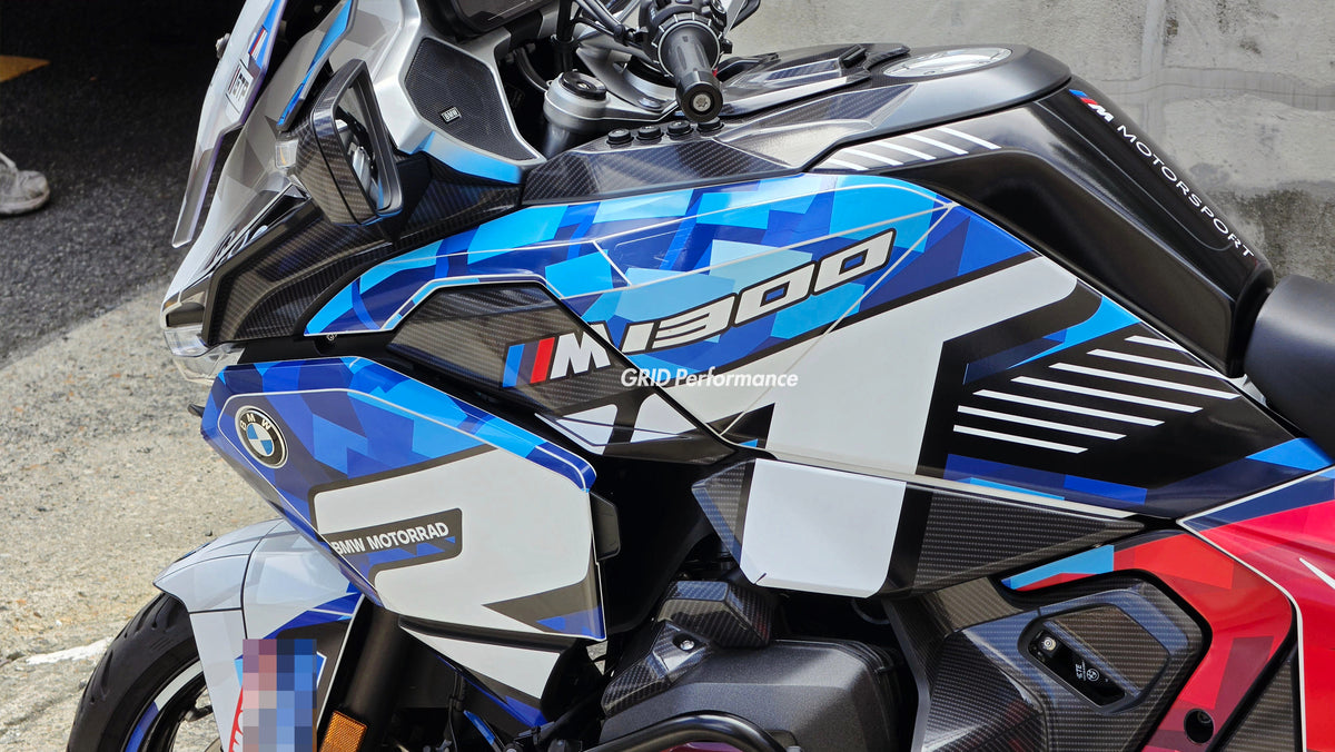 BMW R1300RT Graphic Full Decal Vinyl Sticker Kit (7-1.M Hybrid)