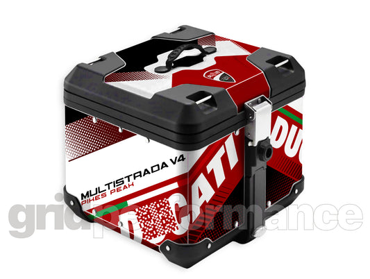 DUCATI Multistrada V4 PP Aluminium Top Box  Decal Sticker Kit (Type-A)