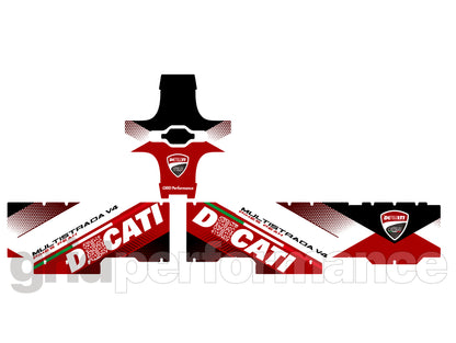 DUCATI Multistrada V4 PP Aluminium Top Box  Decal Sticker Kit (Type-A)