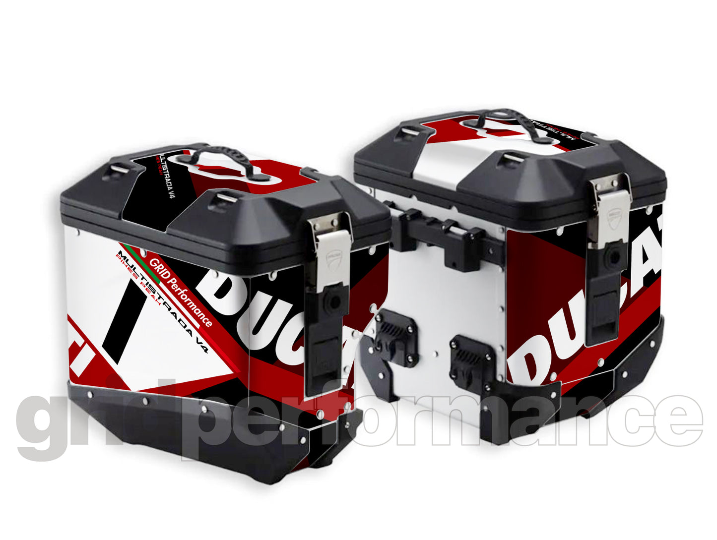 DUCATI Multistrada V4 PP Aluminium Painners  Decal Sticker Kit (Type-B)