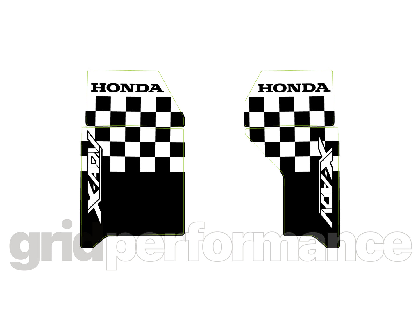 HONDA X-ADV Panniers Reflective Decal Sticker (2-2)