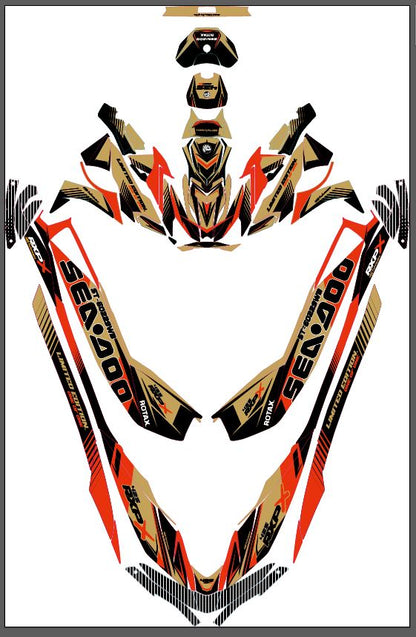 2024~ SEADOO RXP X 325 Graphic Decal Sticker Kit (@martin.kaefer)